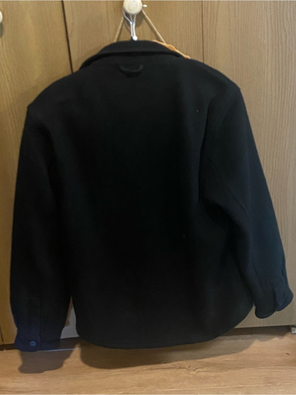 Jachs Black Jacket/Shirt with White Sherpa lining and Brown Trim - Picture 3 of 3